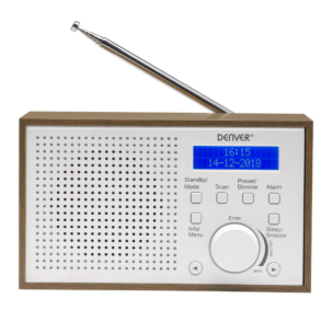      Specifikationer   DENVER DAB-46 DAB b�rbar radio Brun Hvid