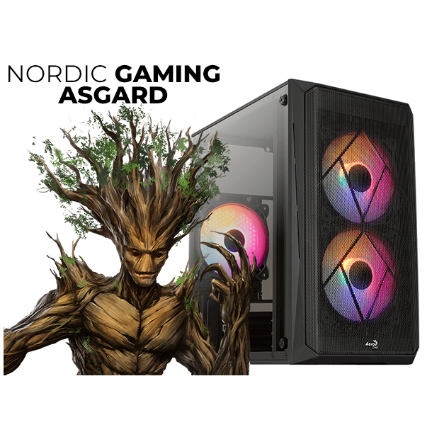 Nordic Gaming Asgard Yggdrasil V2 Gaming PC | Ryzen 5 16GB RX6600 500GB
