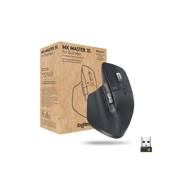 Logitech Master Series MX Master 3S for Business Optisk Tr�dl�s Sort
