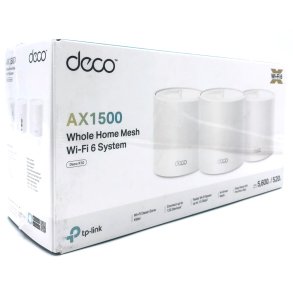 TP-Link Deco X10 WiFi 6 Mesh system med 3 enheder til stabil tr�dl�s d�kning i hele hjemmet
