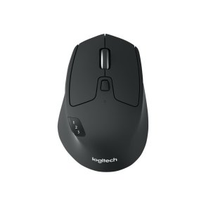 Logitech M720 Triathlon tr�dl�s optisk mus sort med Bluetooth og USB-modtager