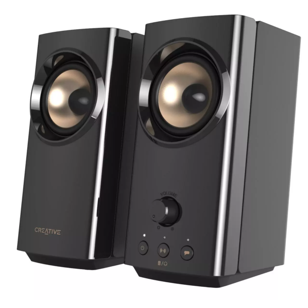 Creative T60 Compact Hi-Fi 2.0 Speakers, Black